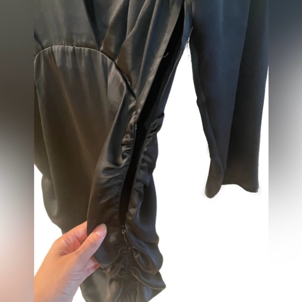 Zara Black Satin Mini Dress - Picture 4 of 4